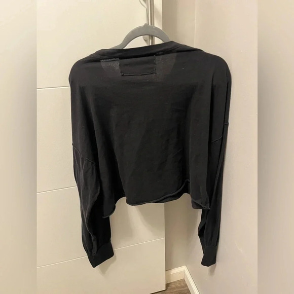 We The Free Women’s Black Long Sleeve Shirt Size L - Picture 2 of 3